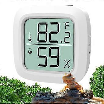 Termômetro e Higrômetro Digital LCD Rápido e Preciso para Répteis, Medidor de Temperatura e Umidade para Terrário de Dragão Barbudo, Lagartos, Cobras, Tartarugas e Anfíbios. Ideal para Acessórios de Terrário de Dragão Barbudo, Lagartos, Cobras, Tartarugas e Anfíbios.