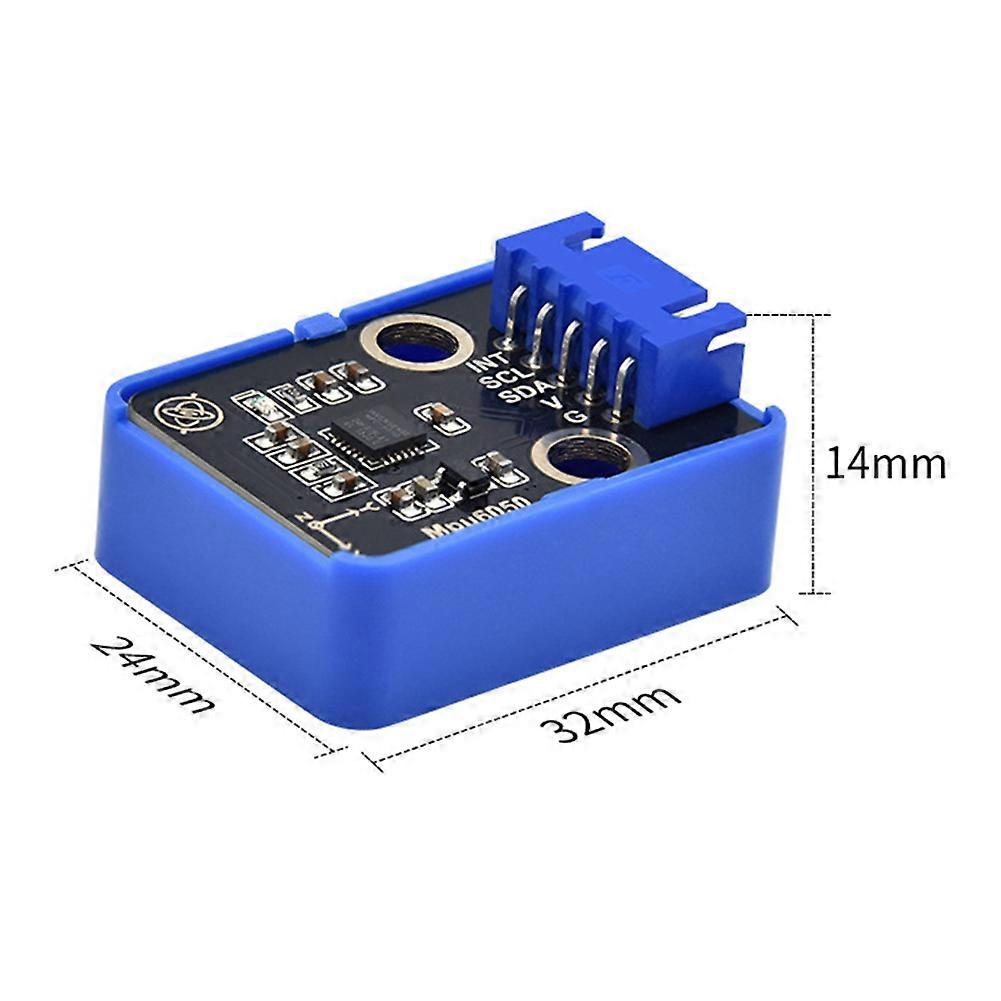 MPU6050 Six Axis Sensor Module 3D Angle 3 Axis Acceleration Gyroscope, I2C Interface Attitude Measurement IMU Board