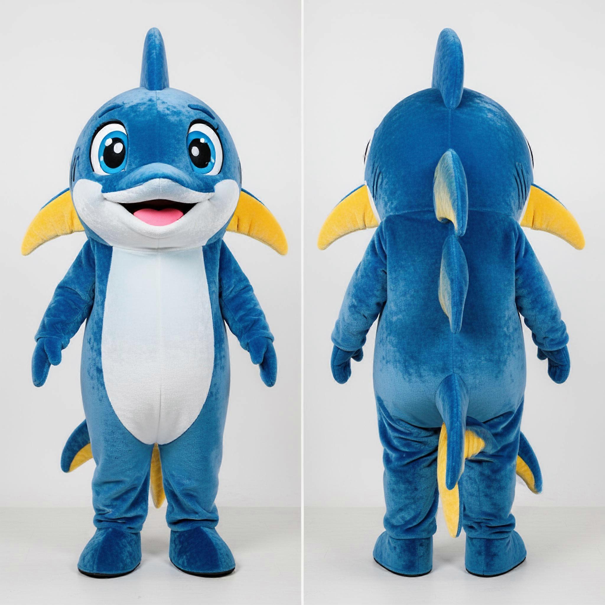 MASTICOT Azure Blue Streamlined Swordfish Mascot