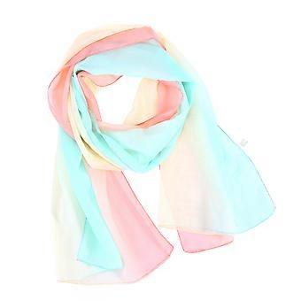 Écharpe en mousseline dégradée pour femme, élégante et légère.