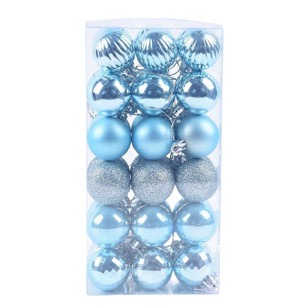Christmas Ornaments Shatterproof Ornament Set Christmas Balls Decoration New Ice Blue