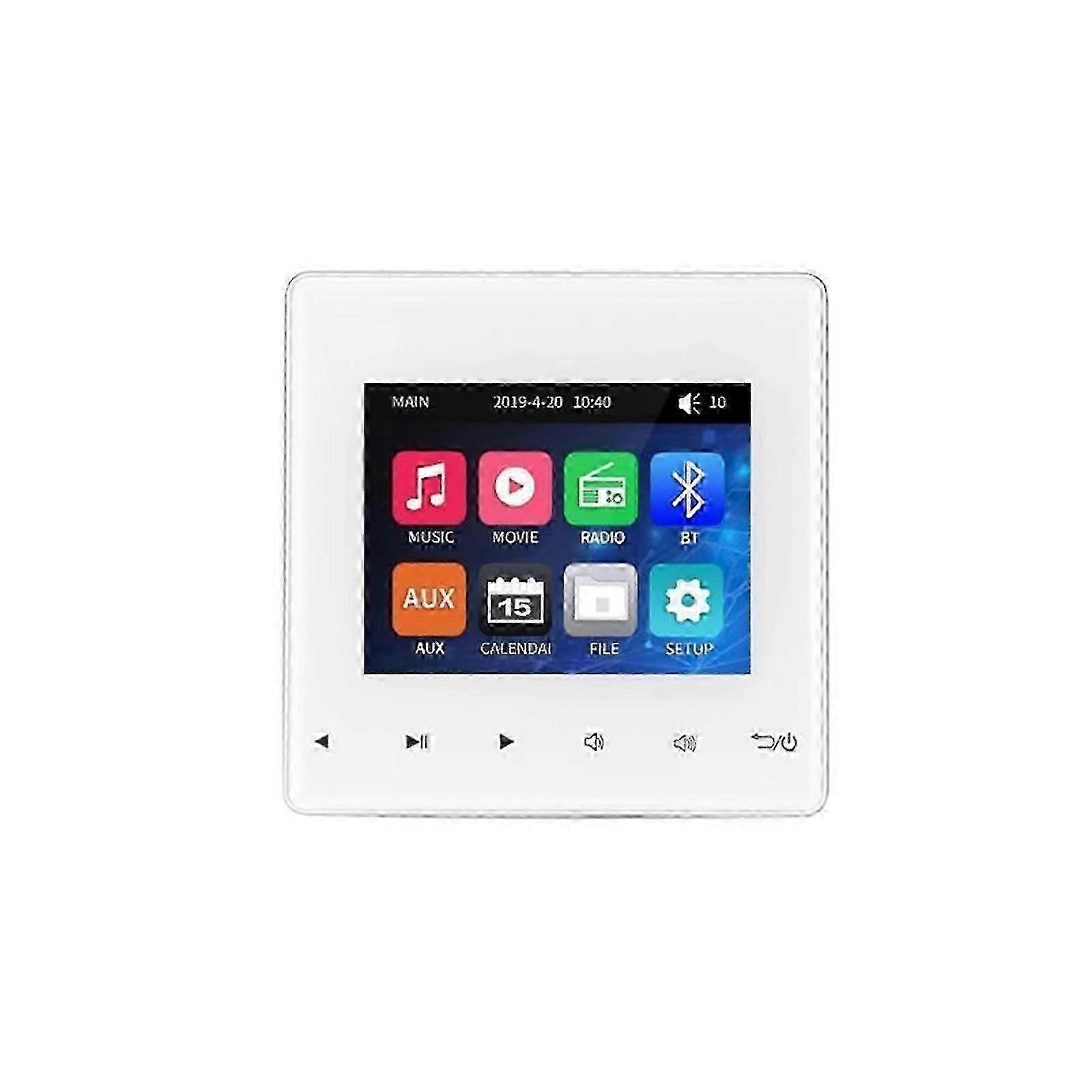 Touch-Controlled Digital Wall-Mounted Amplifier Music Host System, Comes with Bluetooth Stereo Ceiling Speaker