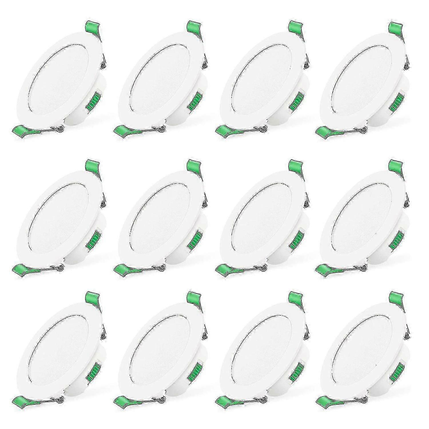 White LED downlight 7W recessed slim ceiling lights 12pcs