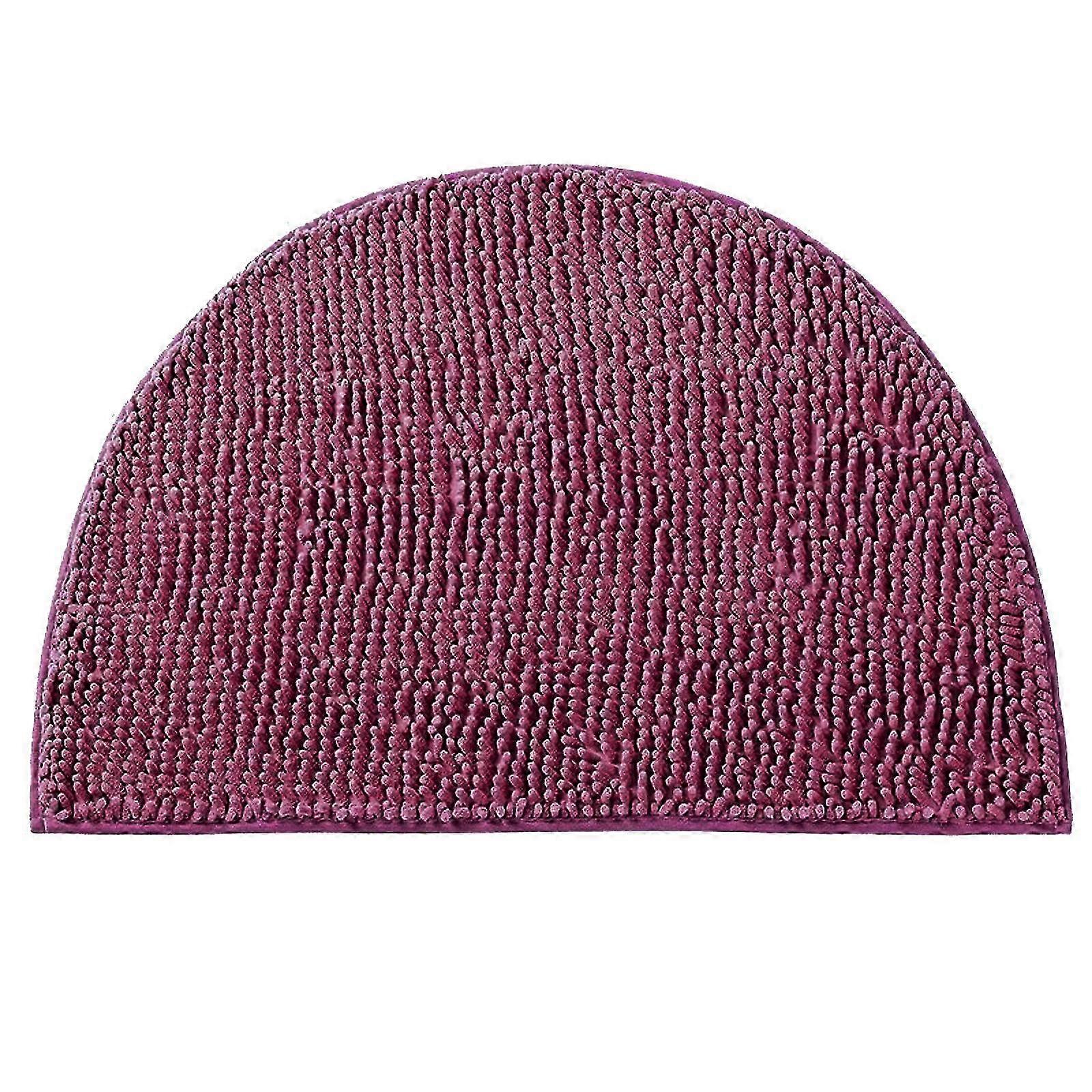 Non-Slip Microfiber Half Round Bath Rug