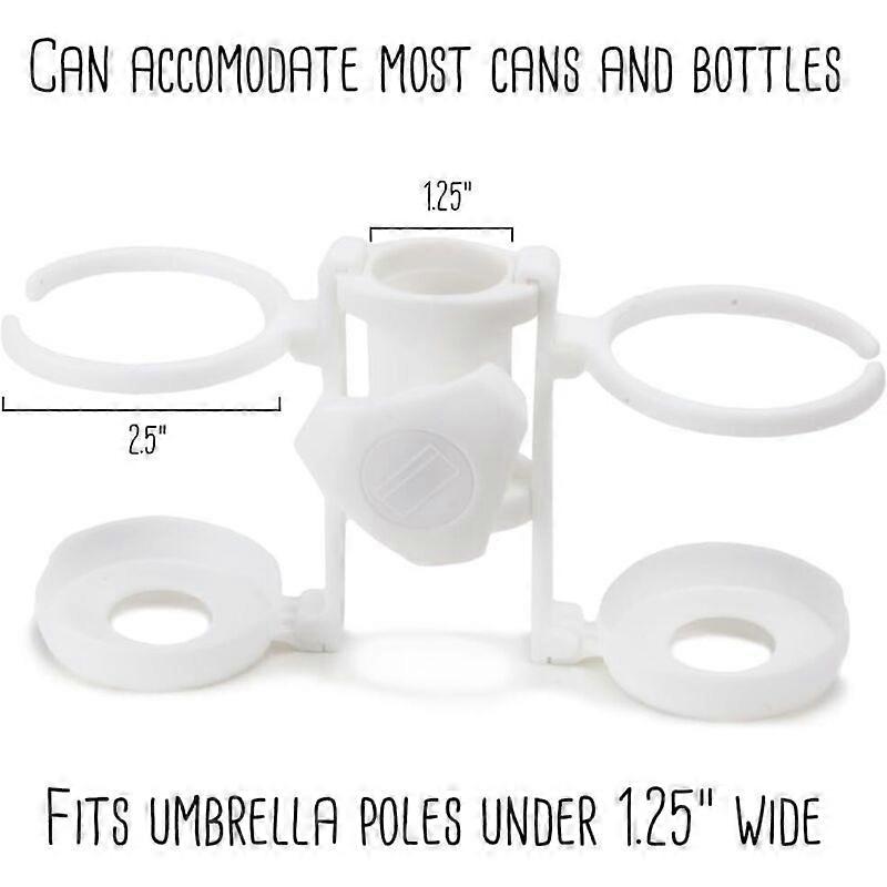 2 items Portable cup holder for beach umbrella