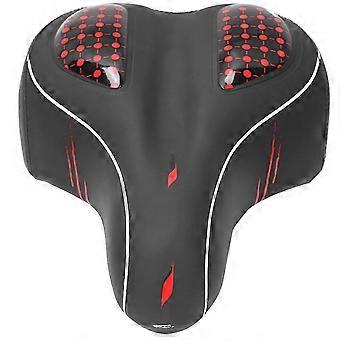 Large Bike Soft Seat Saddle Replacement Cycling Accessory compatible with Mountain Bicyclered Large saddle without holes (solid)