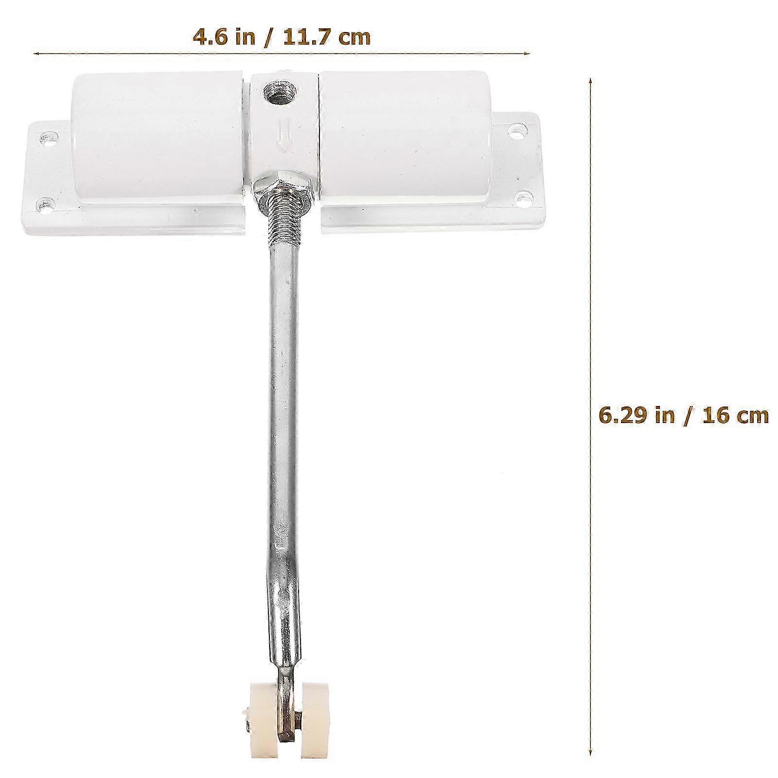 Household Light Spring Track Automatic Door Closer Spring Loaded Door Closer(White)