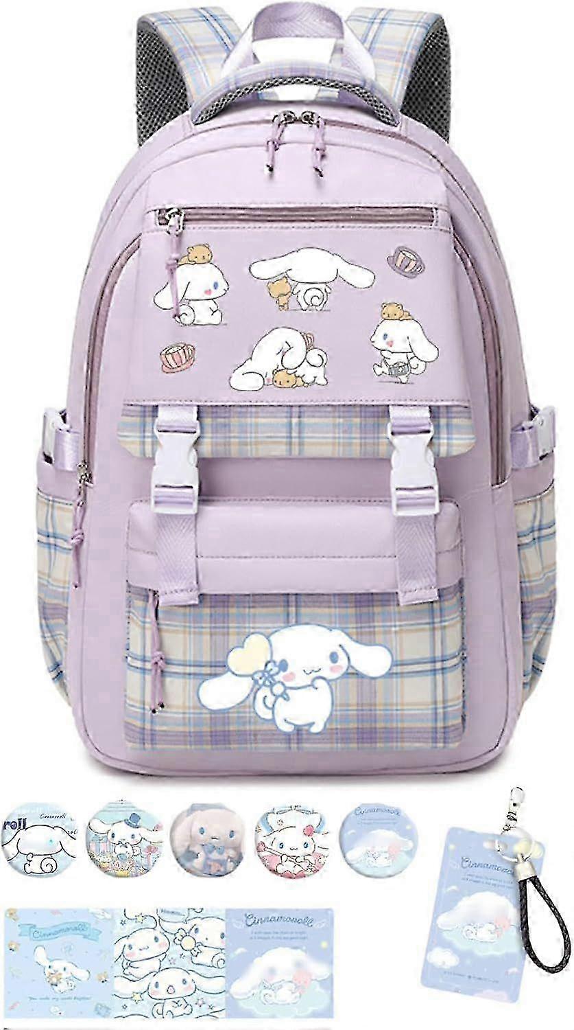 Purple Itabag Backpack With Transparent Pocket