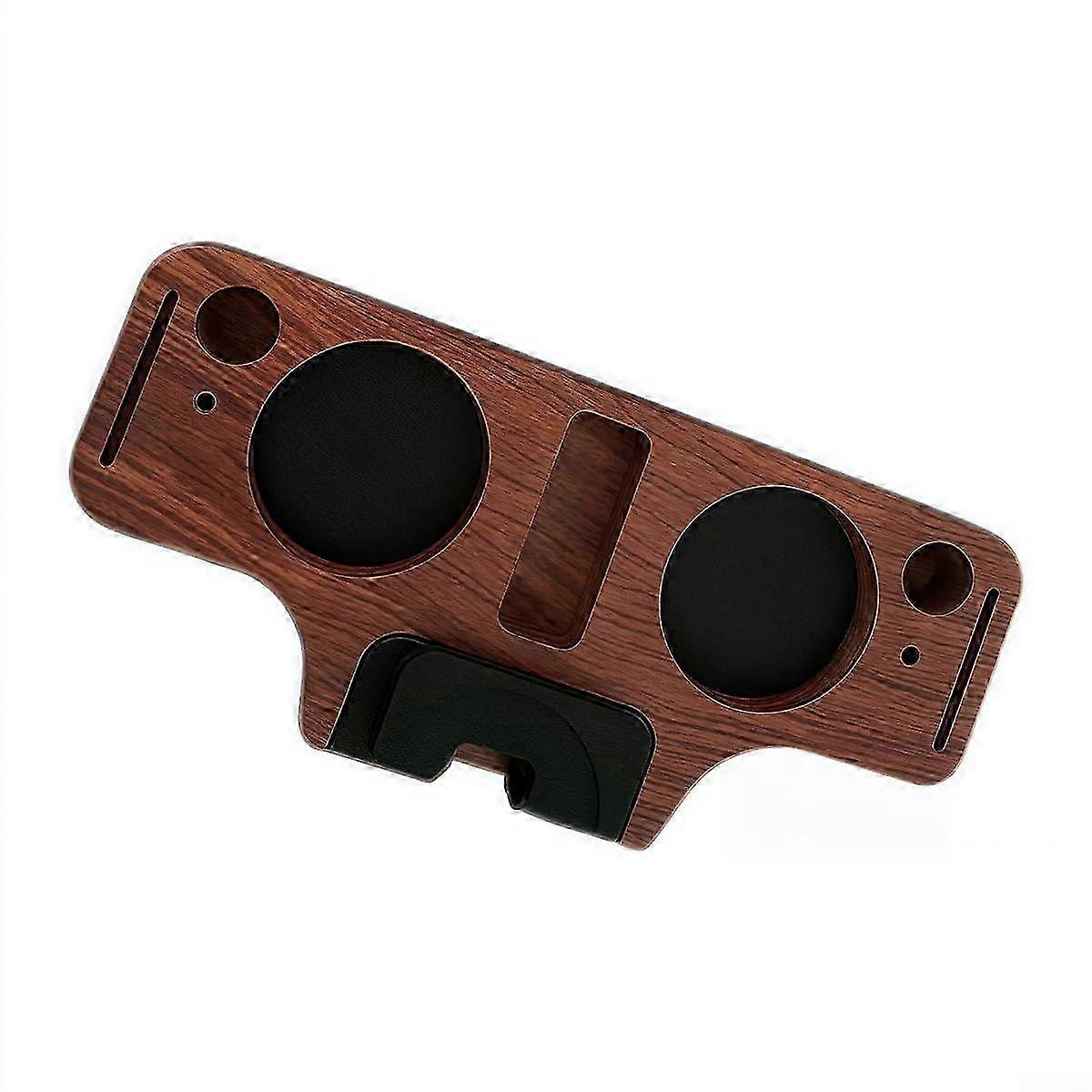 6in1 Solid Wood Espresso Accessory Holder