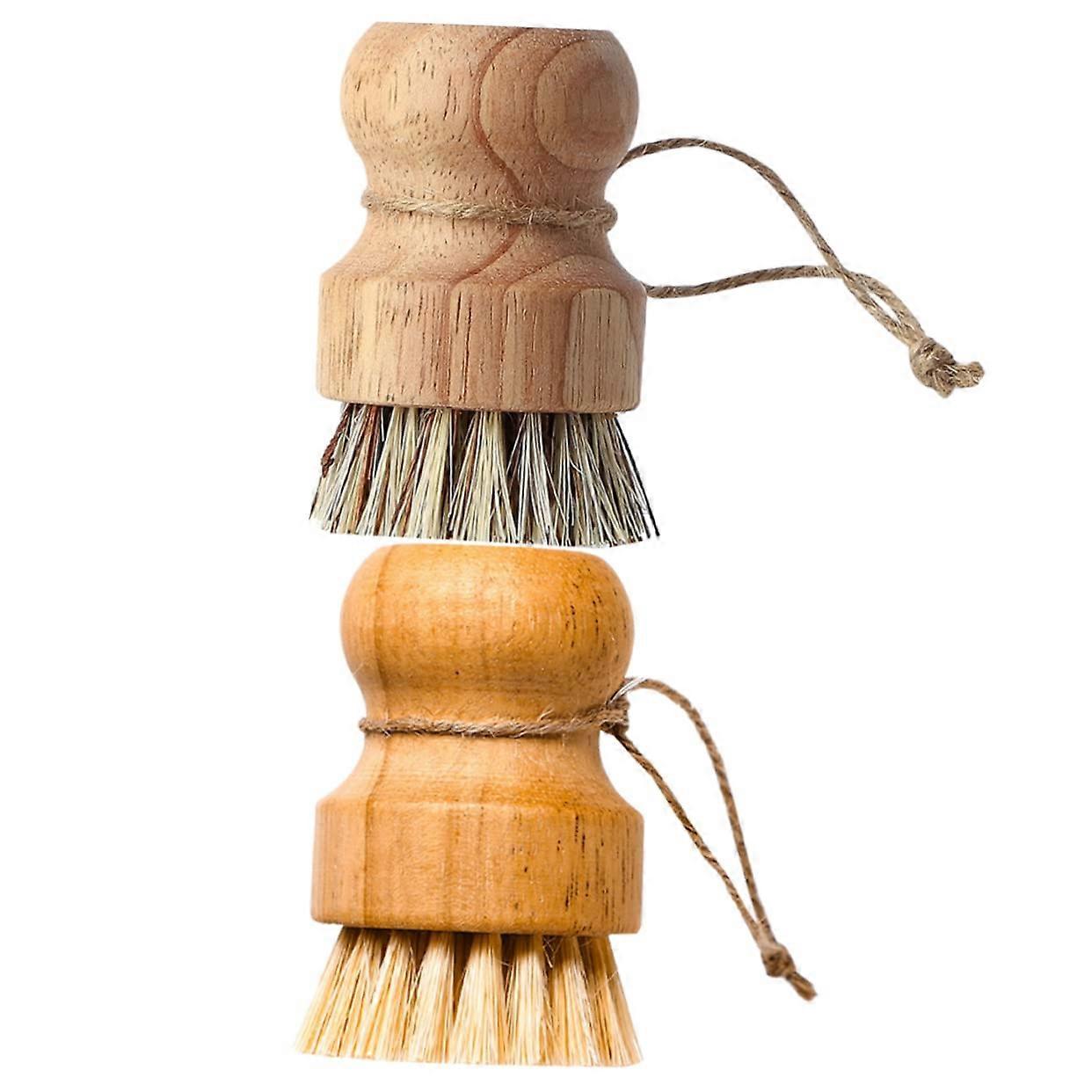 2pcs Non Scratch Kitchen Pot Cleaning Brush Set, Multi Function Dish Scrub for Nonstick Cookware