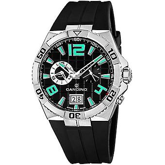 Candino sport Quartz Analog Man Watch with C4449/5 Rubber Bracelet