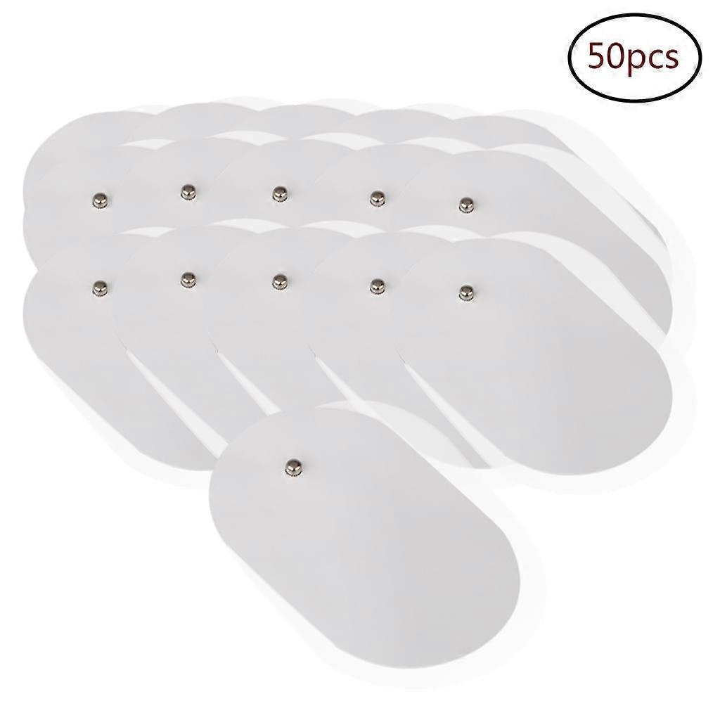 Dual Electrodes, Snap Connectors, Self-Adhesive Reusable