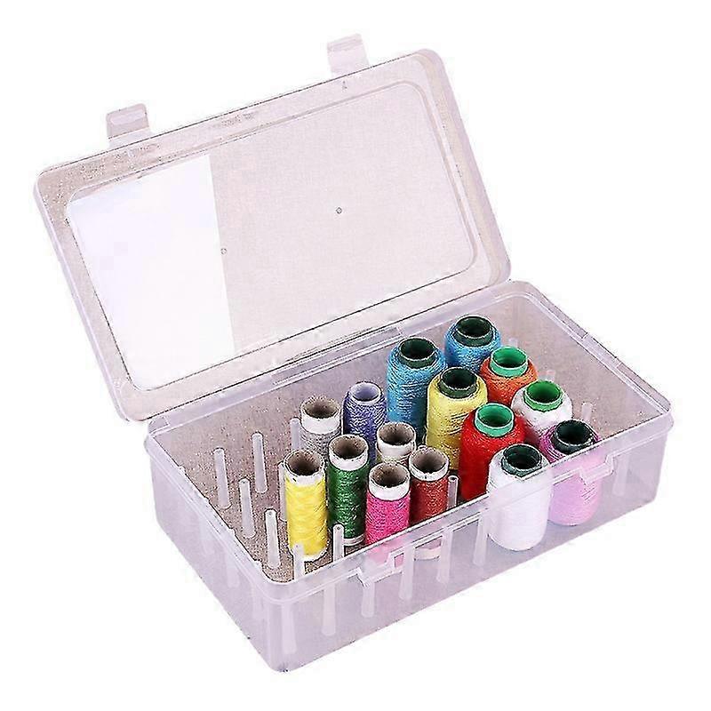 Durable 42-Pin Transparent Thread Organiser