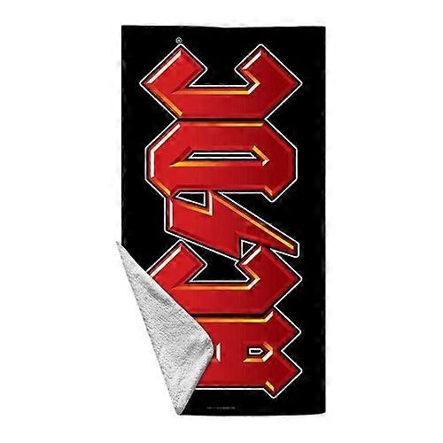 AC/DC Logo Beach Towel
