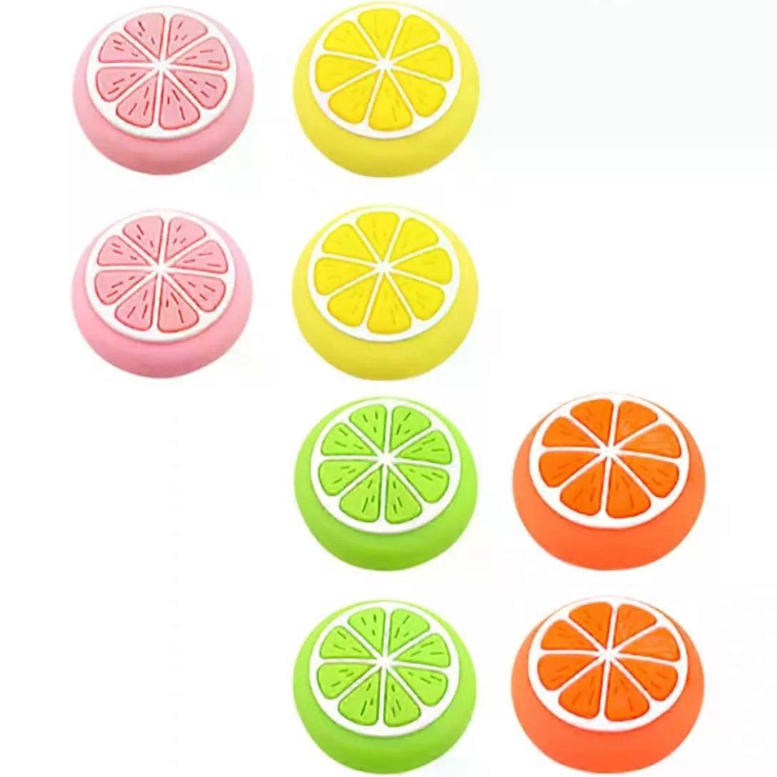 8 Pack Silicone Lemon Fruit Joystick Grip Caps for Controllers