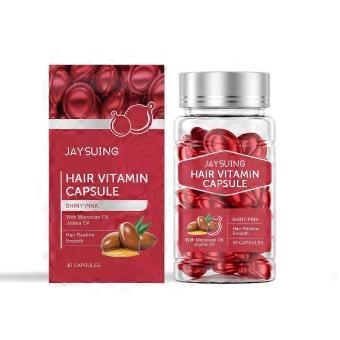 Smoothing Hair Oil Capsules with Argan for Frizz Control & Shine - 30 CountHJ-01