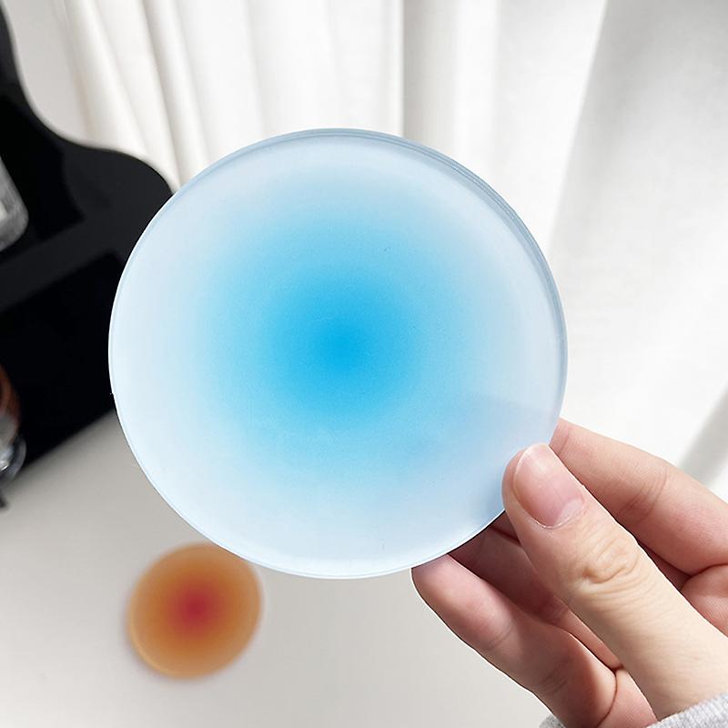Acrylic Coaster Round Sunset Gradient Heat Insulation Placemats Table Home Decor