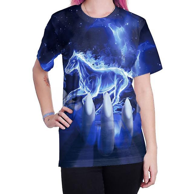 2022 New Men And Women Couple Models Lion Pattern 3d Three-dimensional Digital Printing Personalized T-shirt