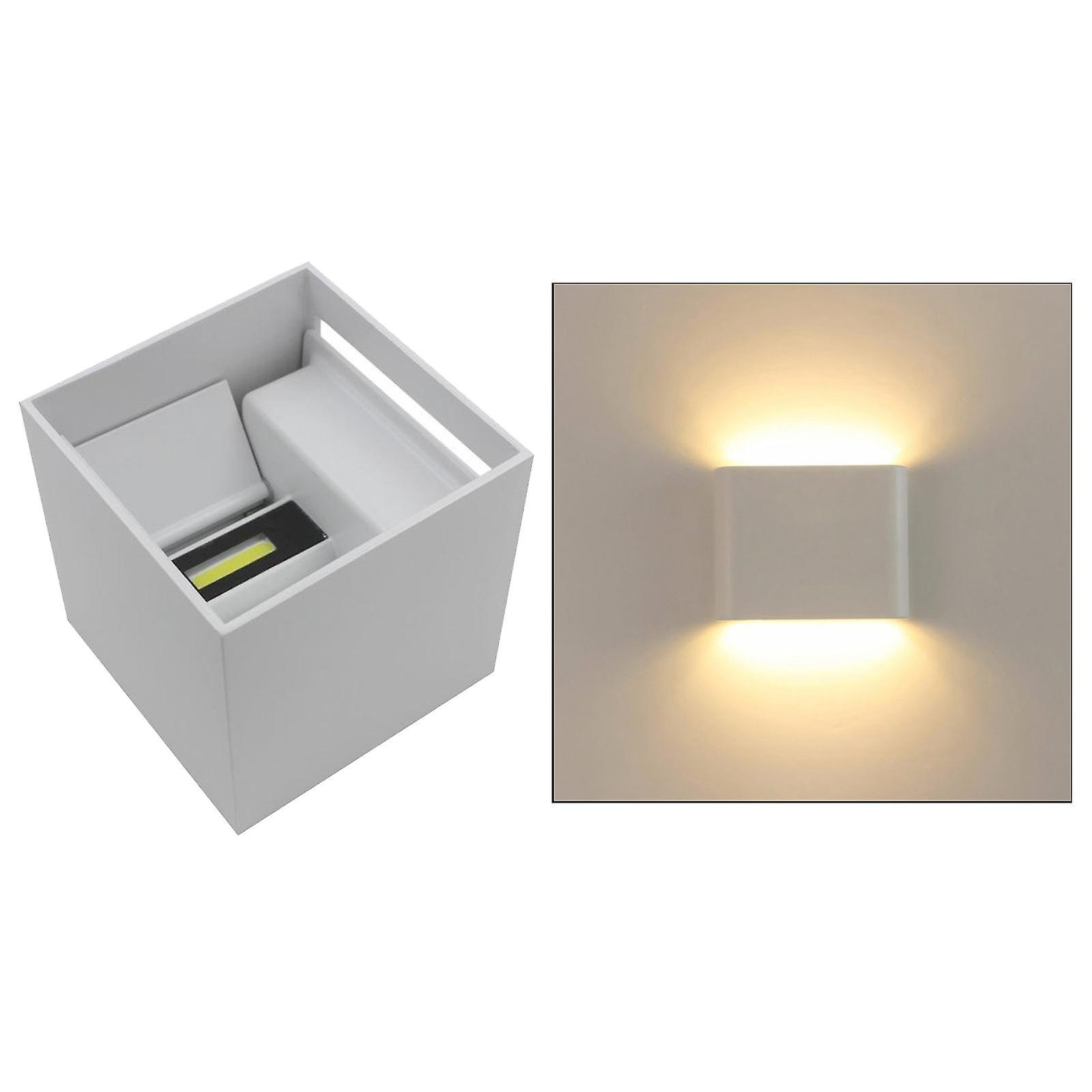 Square LED Wall Light Wall Sconce Hallway Up Down COB Lamp White Warm Light