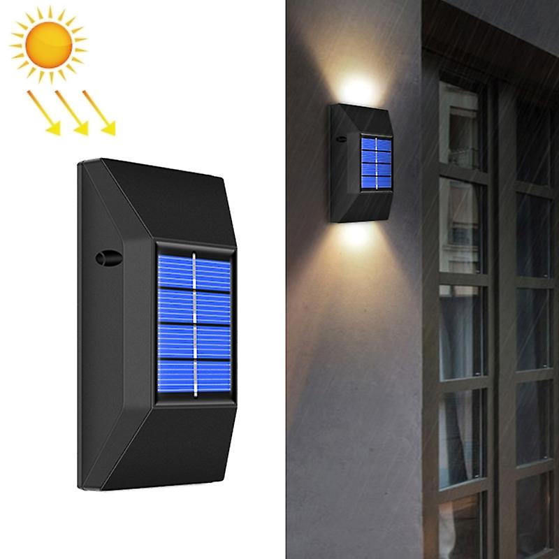 Waterproof Solar Wall Light, Spec: 6 LEDs Warm Light