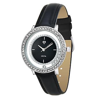 Relógio Feminino MF486-NFN - Pulseira de Couro Preto