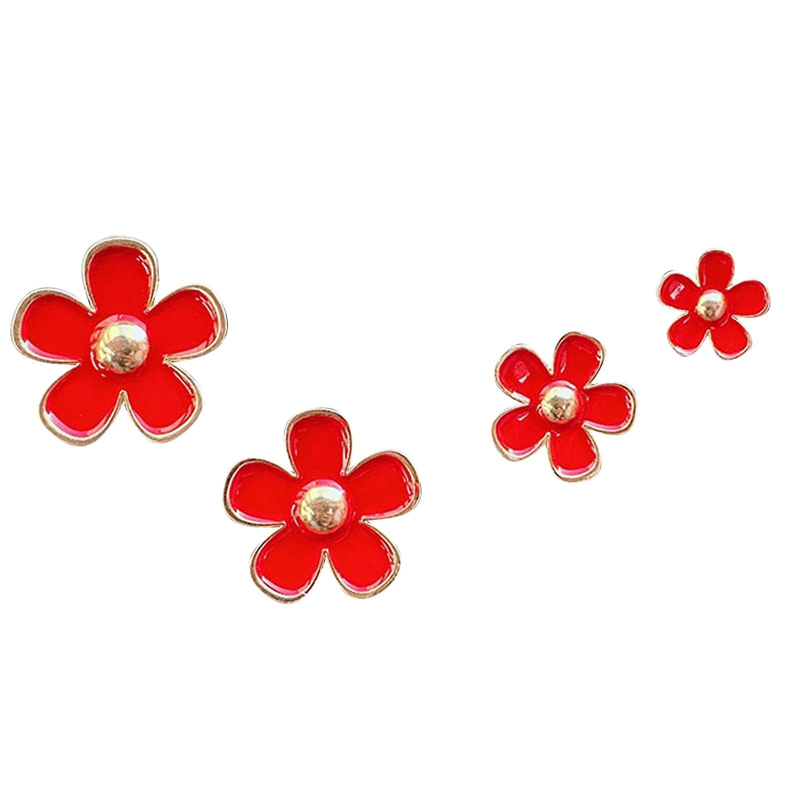 4 Pieces Car Aromatherapy Vent Clip Universal Air Conditioner Vent Diffuser Red