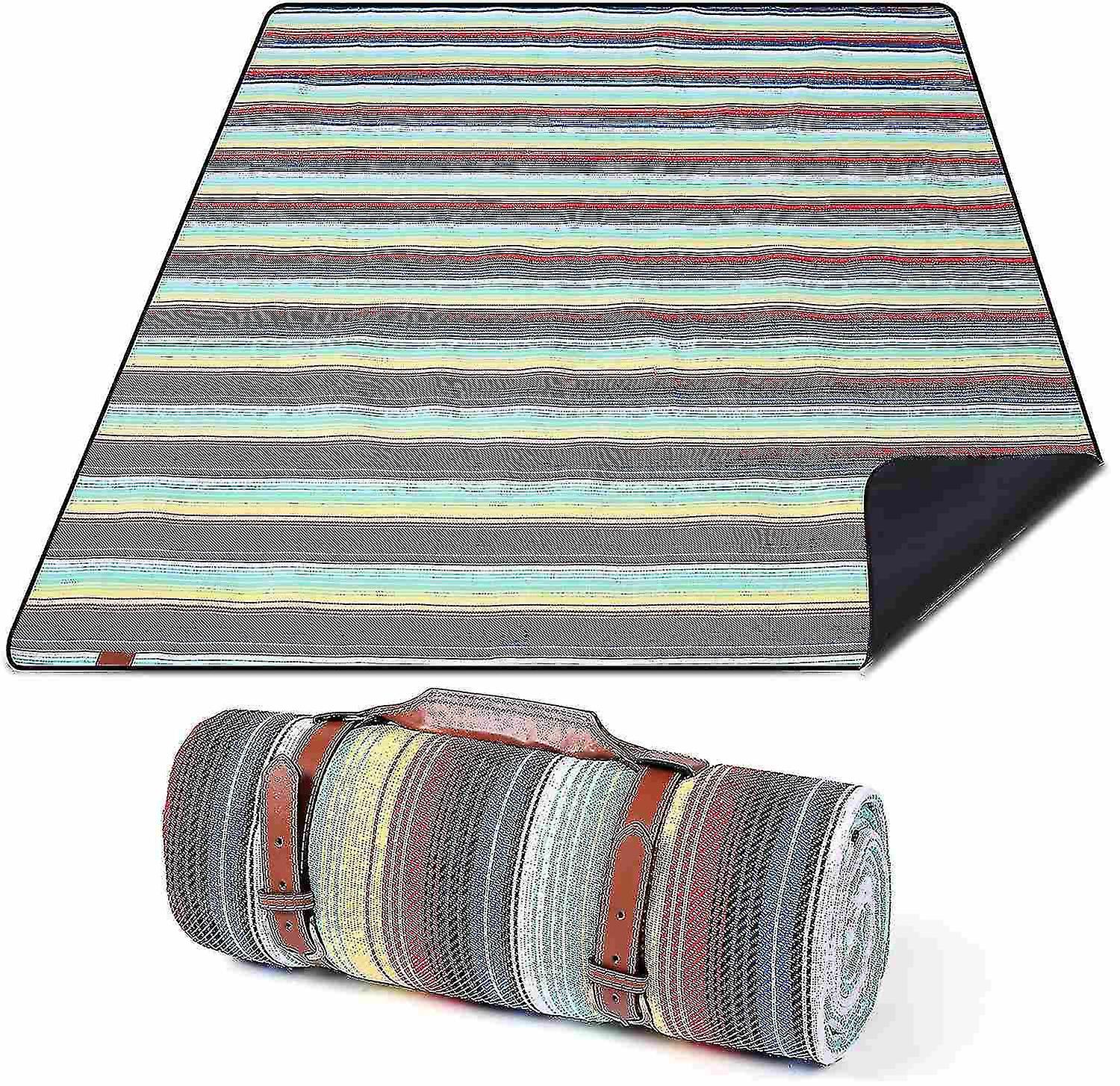 Picnic Blankets, Large Picnic Blanket Waterproof Backing, Foldable Picnic Mat For Travel Camping Hik