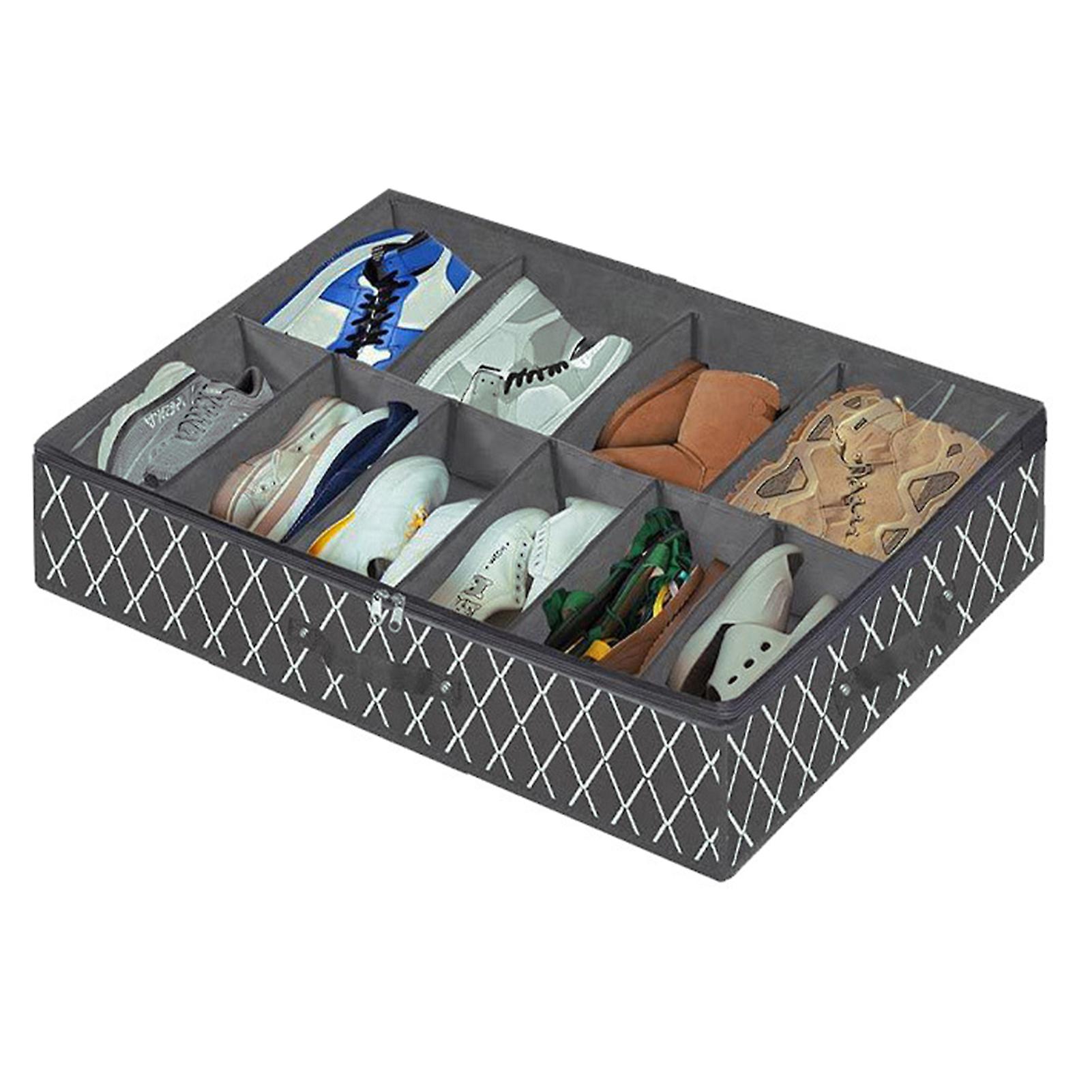 Under Bed Shoe Storage Organizer With Clear Window Shoes Container