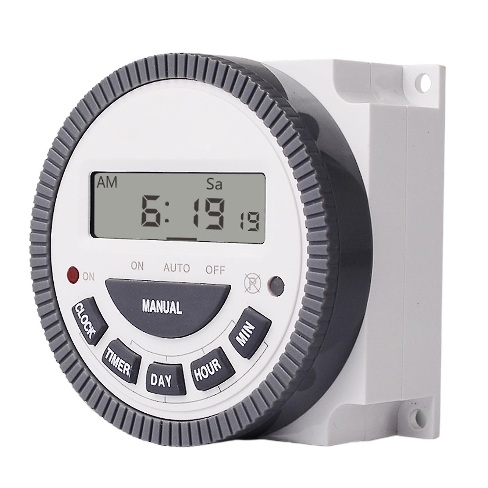 Tm619h-2 Time Switch Programmable Accurate Timing Multipurpose Automatic Lcd Digital Timer Relay For Household Appliance Q
