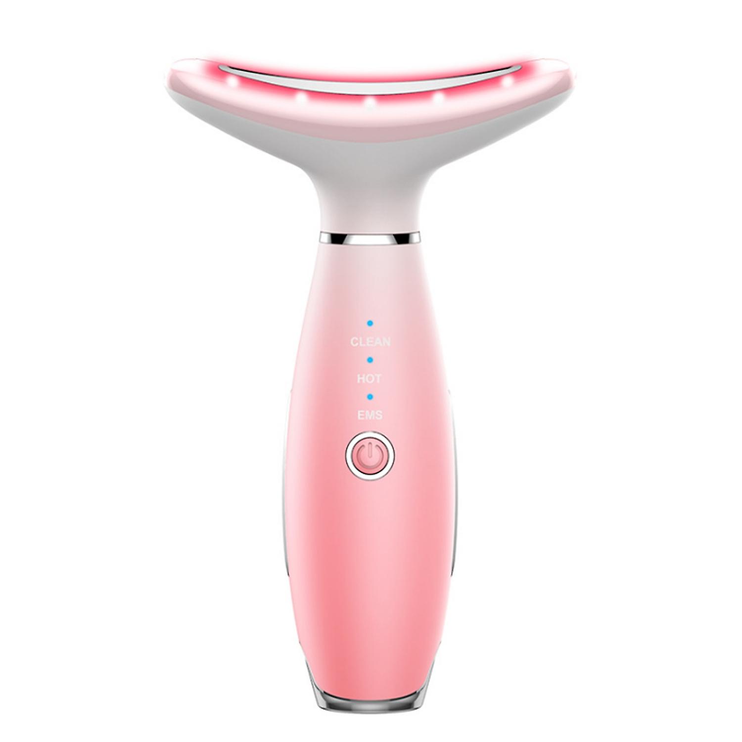 Neck Beauty Device Removal Double Chin Therapy Facial Lifting Vibration Massager 42℃ Heat Vibration