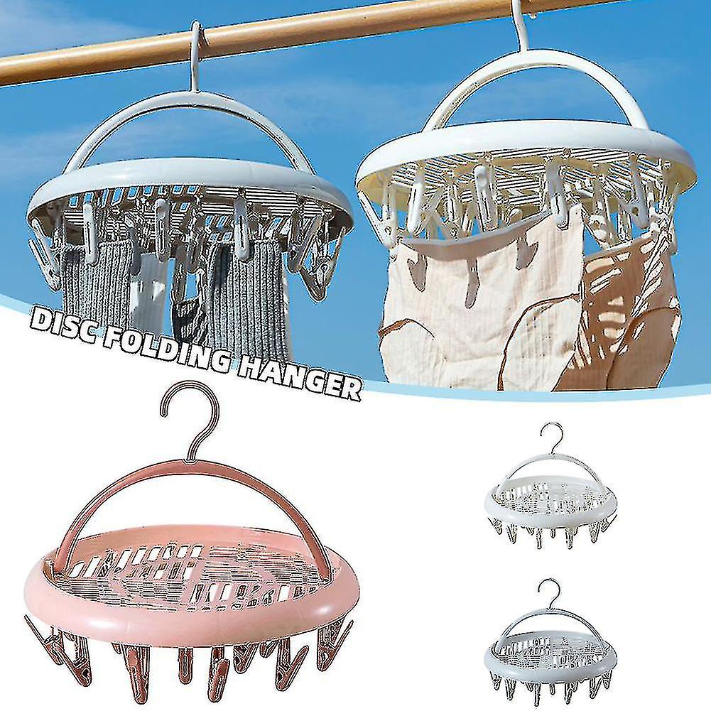 Multifunctional Rack Multi-clamp Socks Balcony Folding Underwear Multi-purpose Household Multi-head Clothes Rack