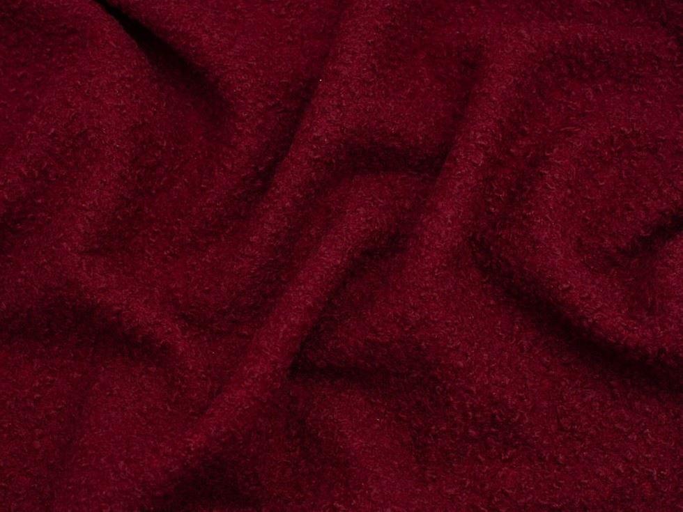 Minerva Boucle Textured Coating Tyg Vin - per meter