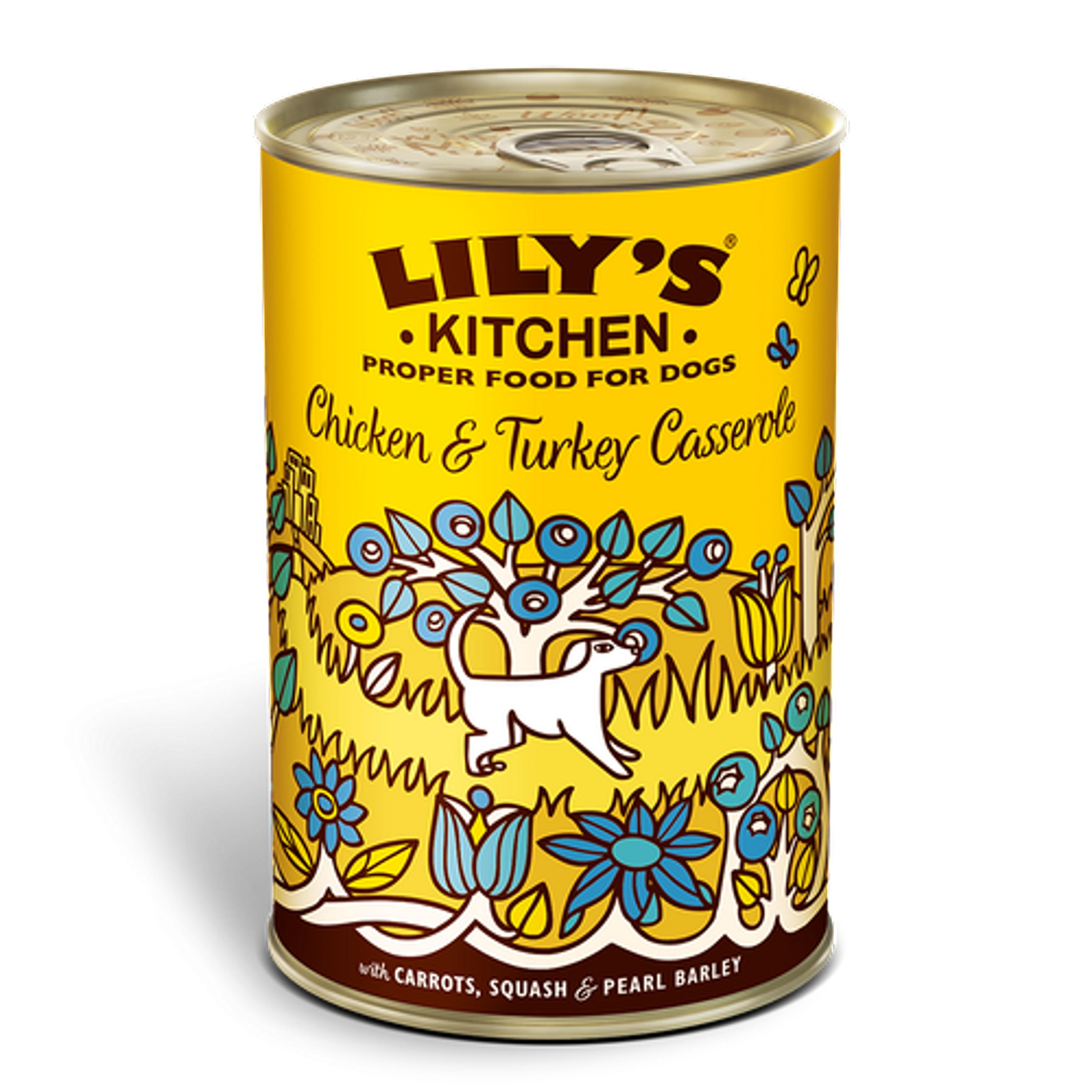 Lilys Kitchen 鸡肉火鸡砂锅狗湿粮 6 x 400g