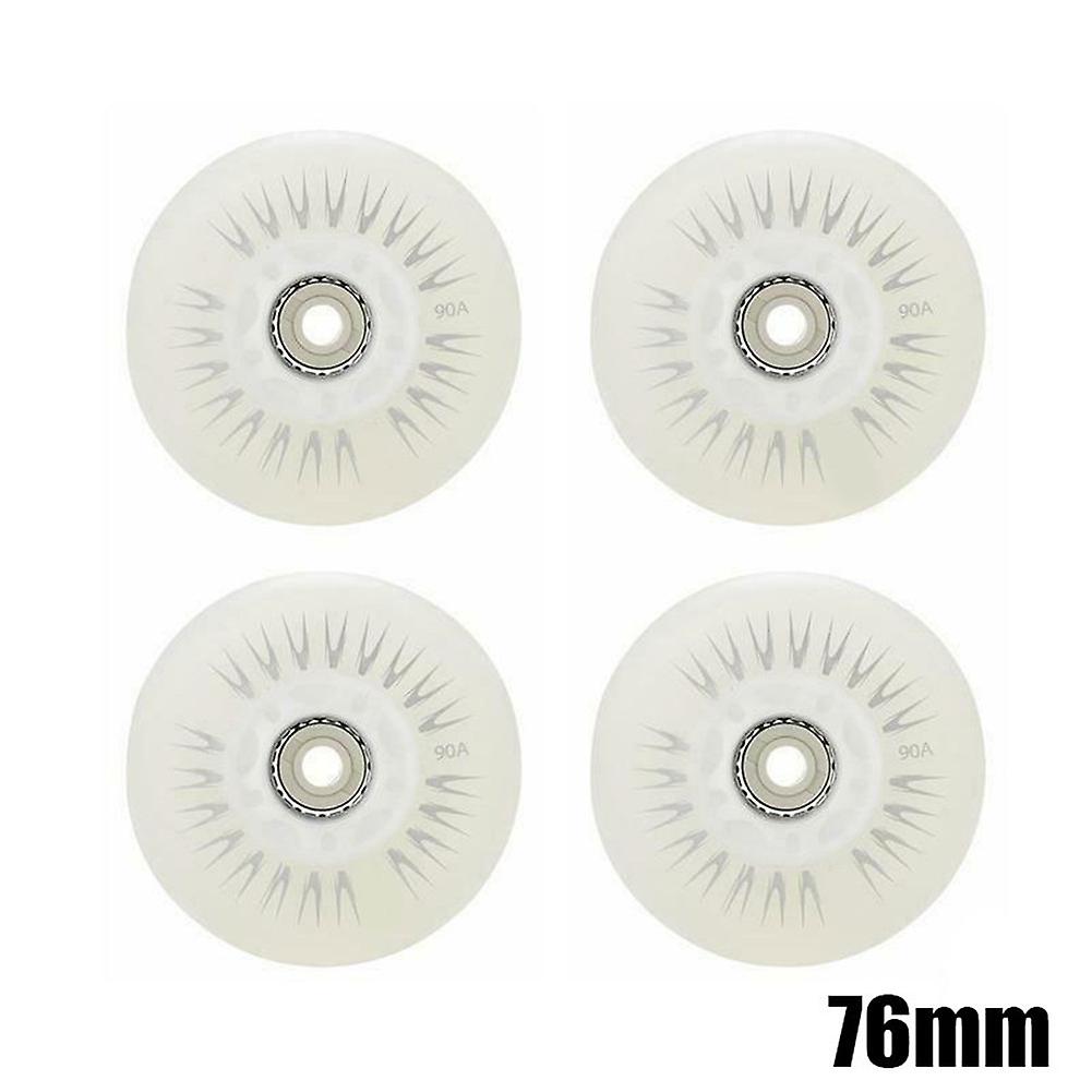 4PCS Flash Inline Skate Wheels 90A LED Lighting Skating Wheels 80 76 72 68