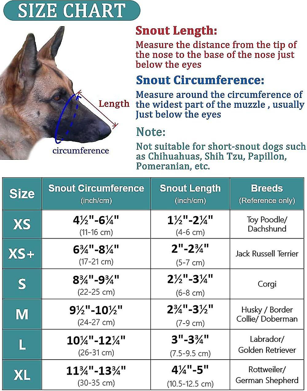Dog Muzzle With Adjustable Straps, Soft Mesh Covered Muzzles For Small Medium Large Dogs