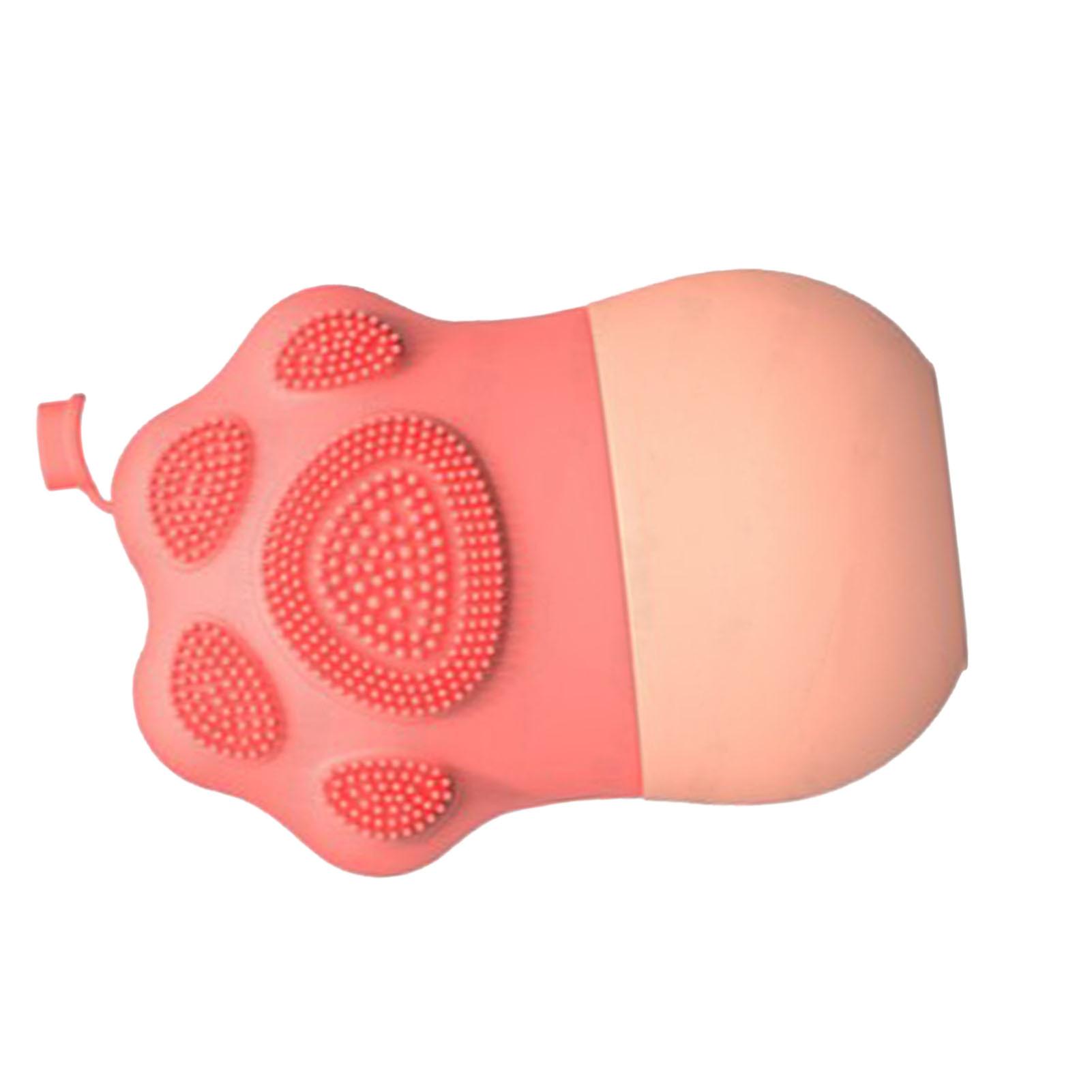 Cat Paw Ice Cube Face Roller Physical Cooling Blood Circulation Reduce Facial Pores Reusable Ice Roller for Face Beauty Pink 