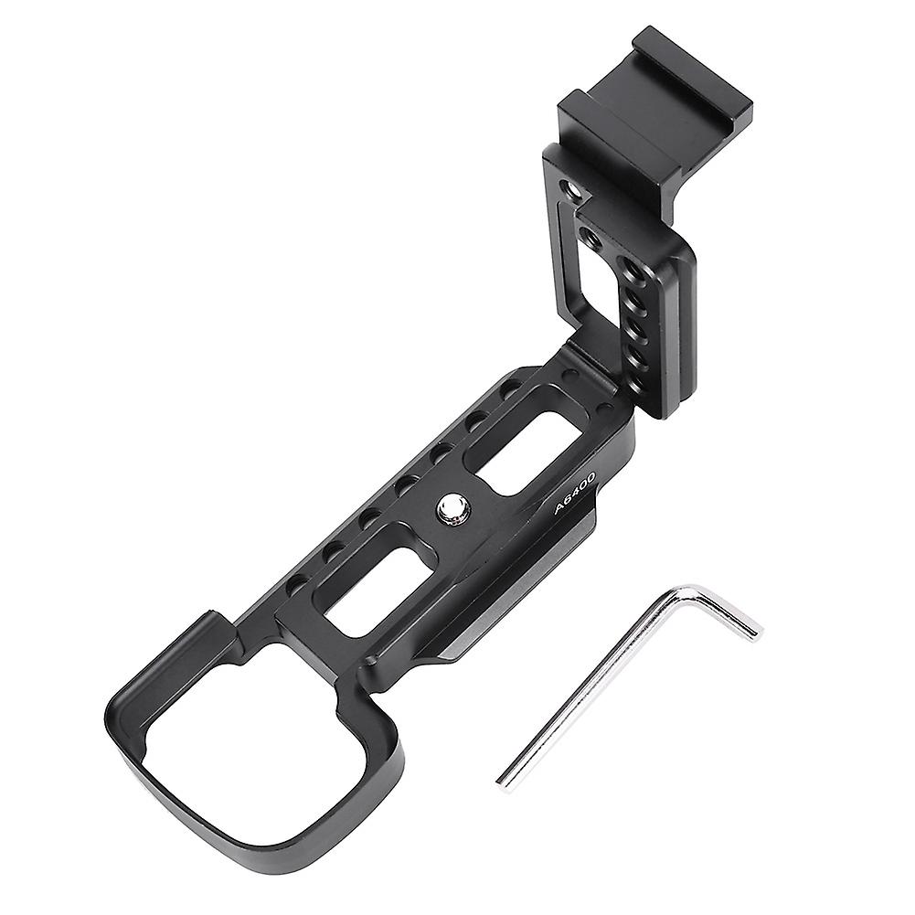 Sony A6400 L-Form Schnellwechselplatte - Robuste vertikale Aufnahmeplatte mit Blitzschuh