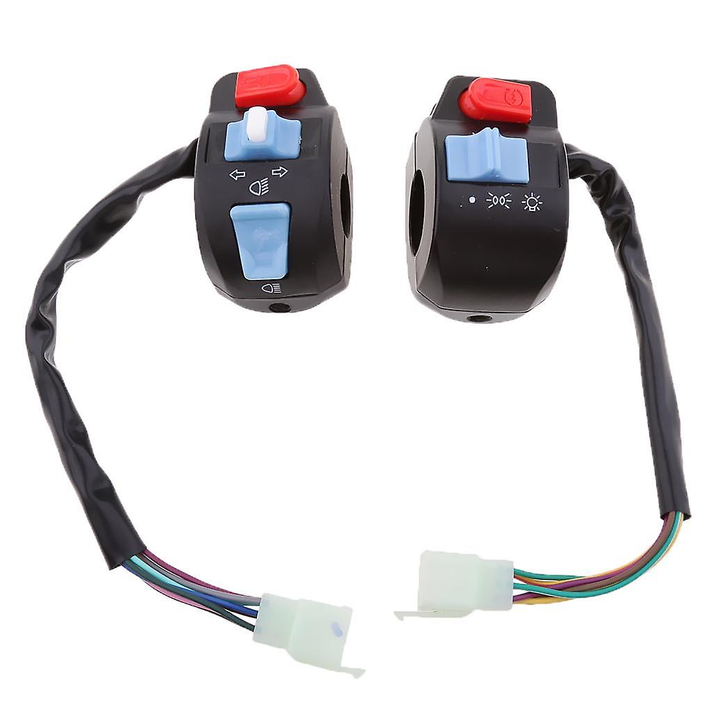 Motorcycle Scooter Handlebar Horn Turn Signal Light Controller Switch Type 2