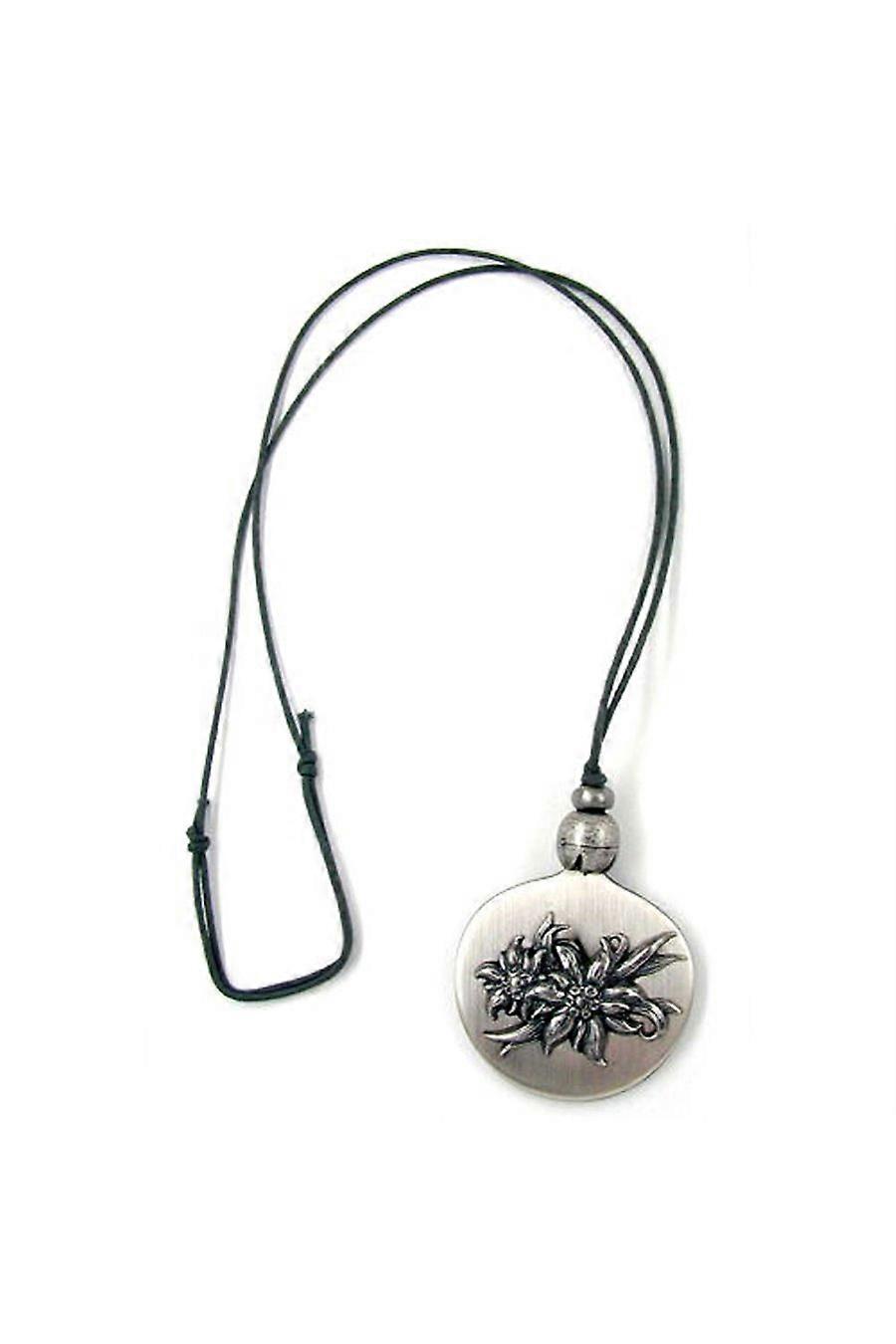 Necklace Pendant Plate With Flower - Gl01142