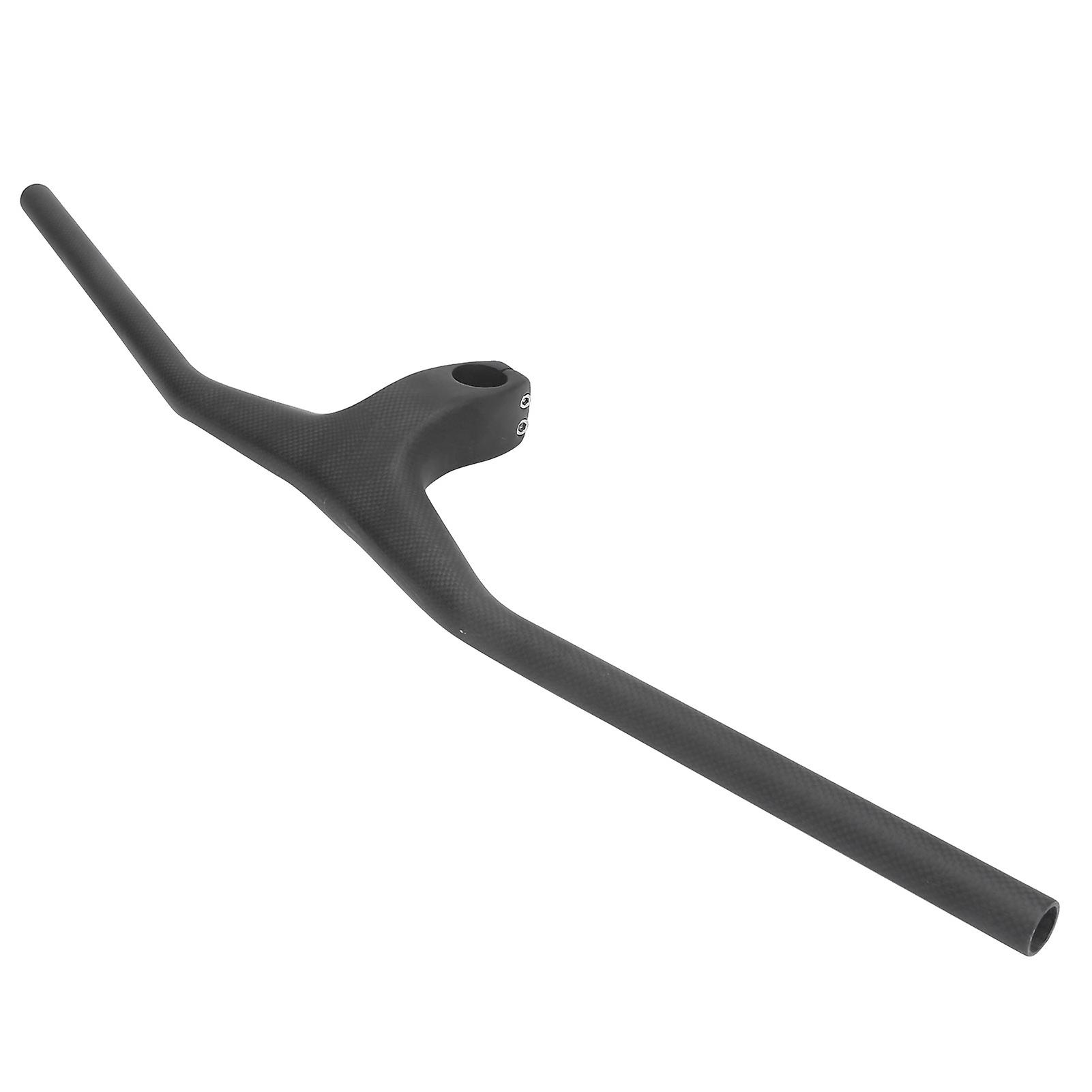 Carbon Fiber Bike Handlebars Carbon Fiber Integrated Handlebar Minus 17 Degrees for Folding Road Bikes80mm