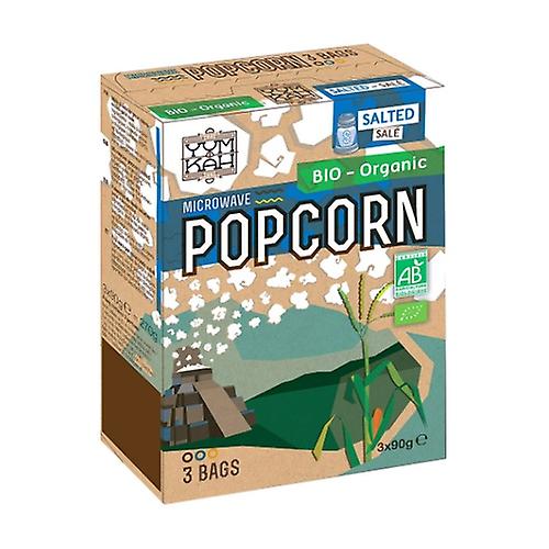 Microwave pop corn 3 units of 90g