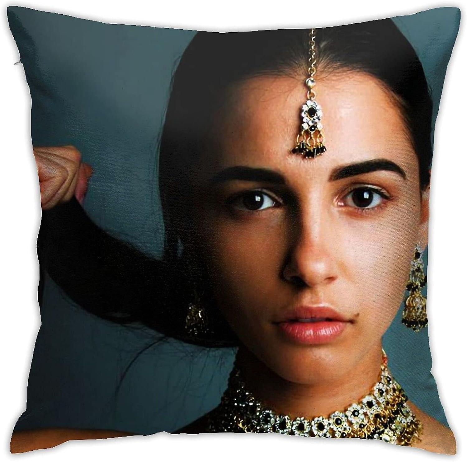 ナオミスコット枕カバー両面印刷スロー枕カバーソフトクッションカバーリビングルーム寝室の枕カバー(H-813)の寮の装飾