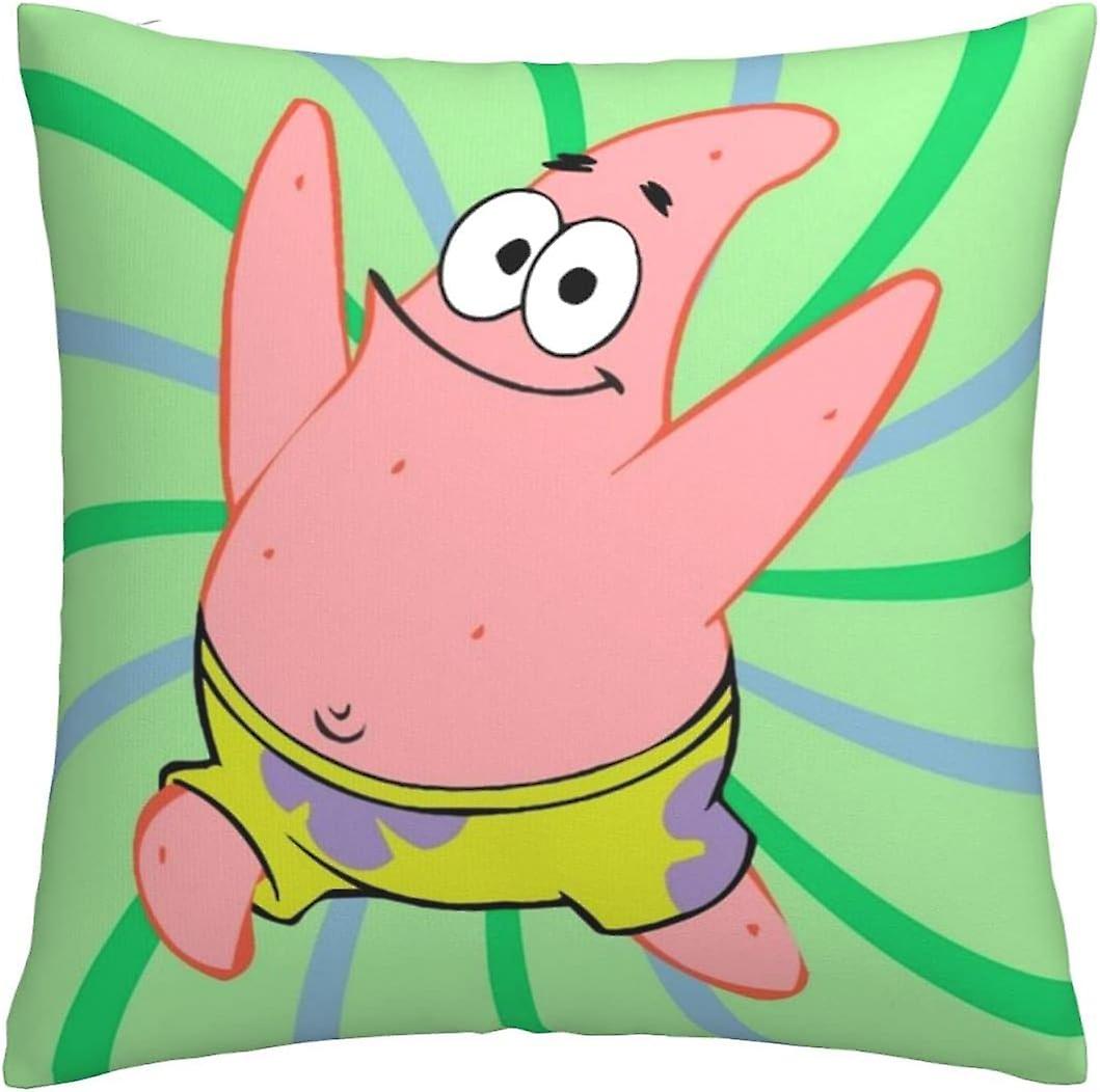 Morbide e confortevoli fodere per cuscini Spongebob 1 confezione da 45 x 45 cm federe colorate con stampa a catena (B-171)