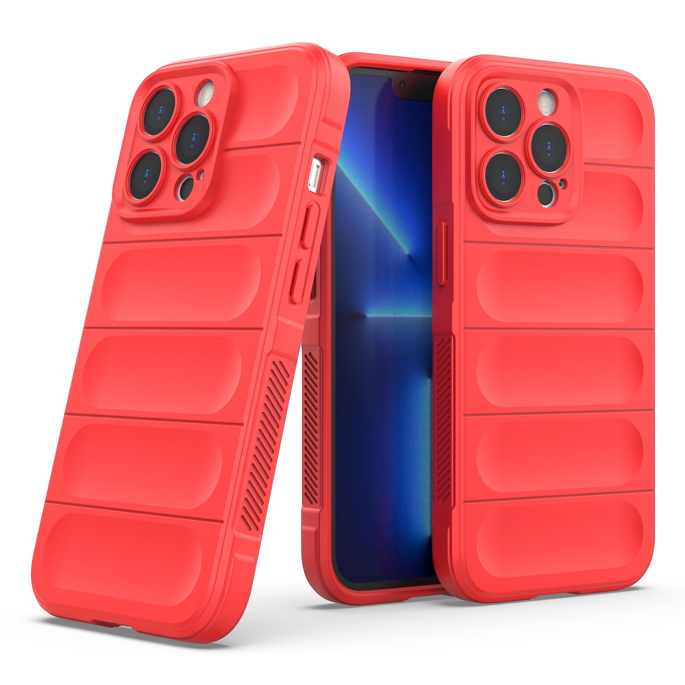 For iphone iPhone13 Pro Case, Flexible Soft TPU Rubber Grip Shock-Absorbent Protective Case Cover