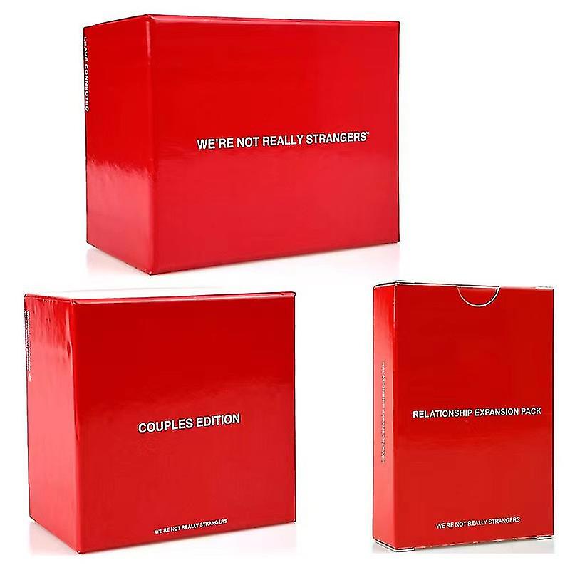 English Version We're Not Really Strangers Is Not A Stranger Game Couple Card Board Game 3 Versions-YKY416