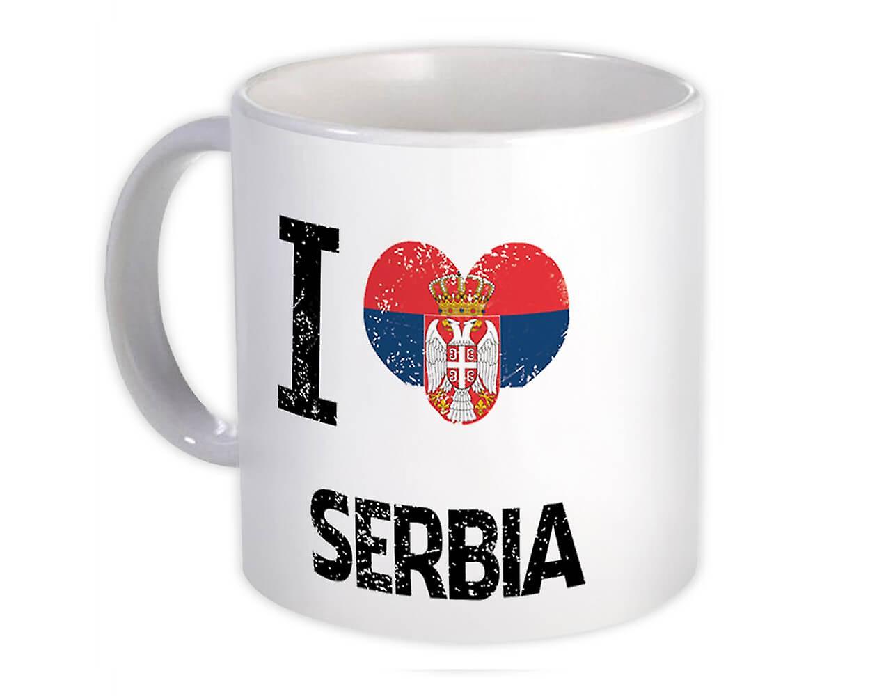 Darček hrnček: Milujem Srbsko srdce