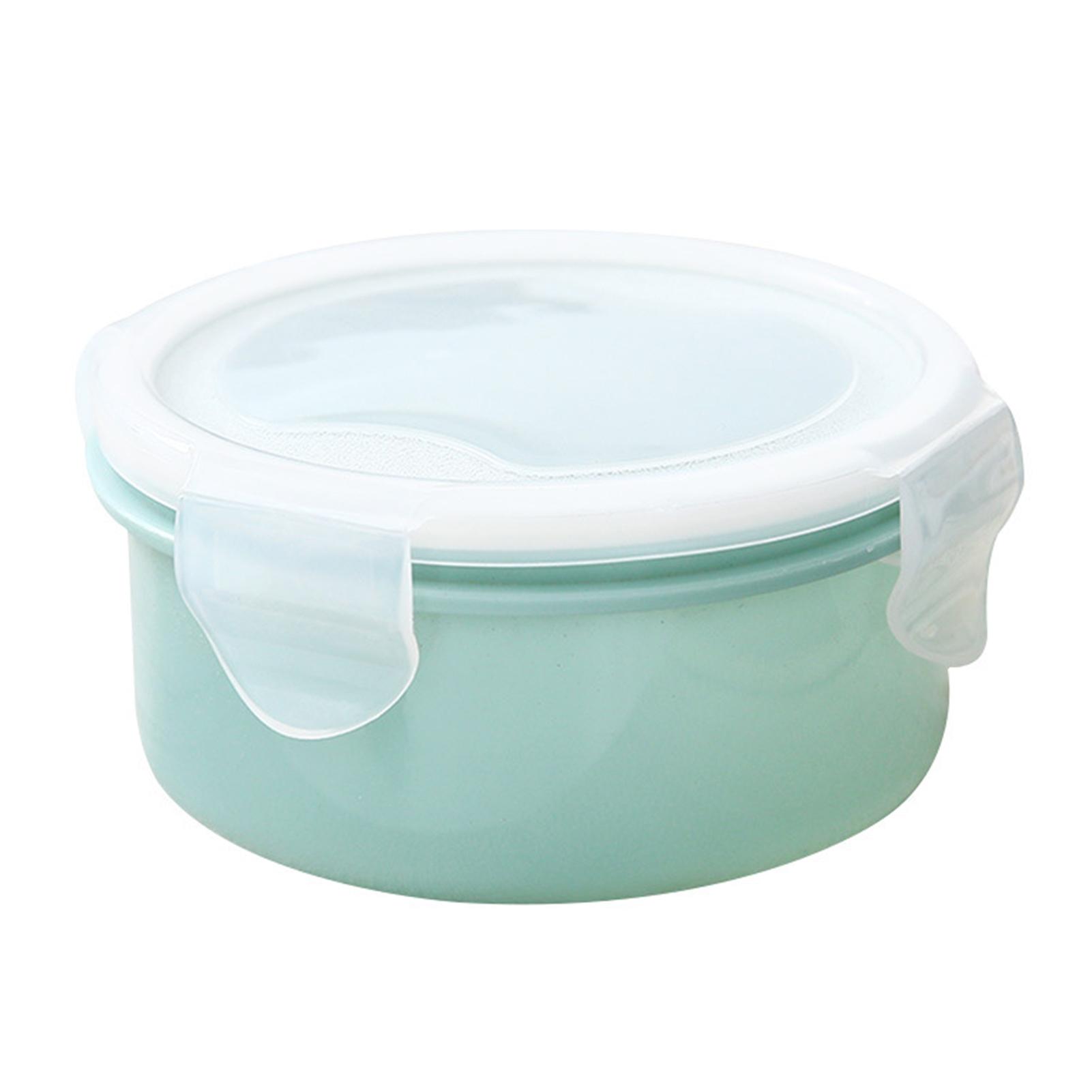 Fridge Food Storage Container with Lids Multifunction Stackable Round Airtight Kitchen Storage Container for Fruit Bento