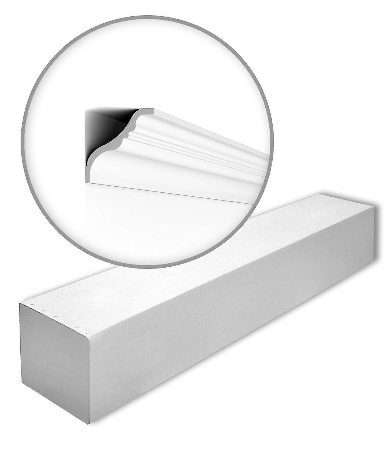 NMC 26 x Cornice moulding TI-box 52 meter NOMASTYL Extruded polystyrene (LDPS) 200 cm white pre-primed