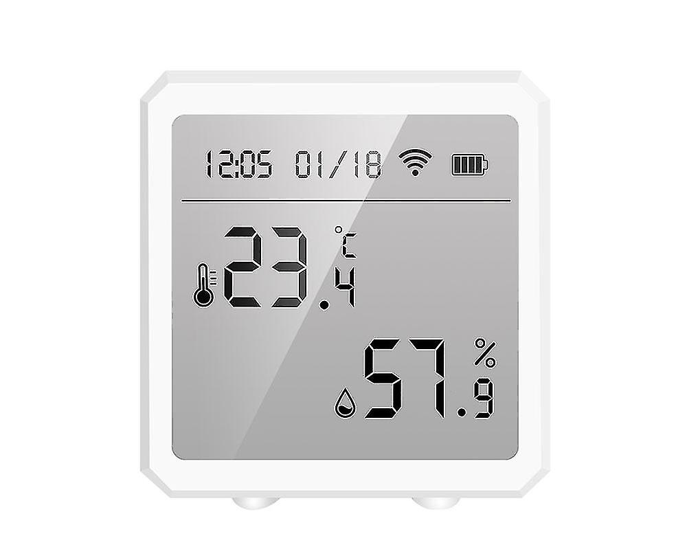 Wifi Temperature Humidity Sensor Indoor Hygrometer Thermometer Detector Smart Life Remote Control Support Alexa Google Home