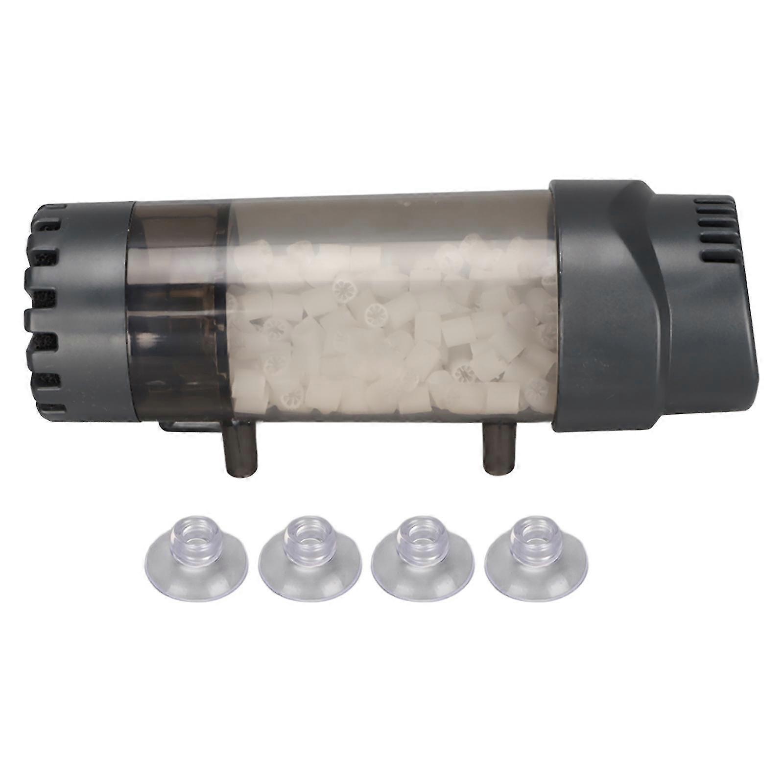 Double Filtration Aquarium Fluidized Bed Filter with Upgraded Bubble Bio Media